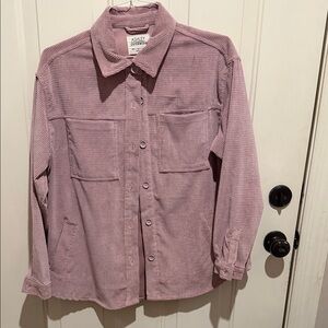 Ashley By 26 International Women's Mauve Button Down Shirt